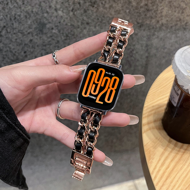 Luxury Watch Galaxy - Luxe Leer + metalen Band Voor