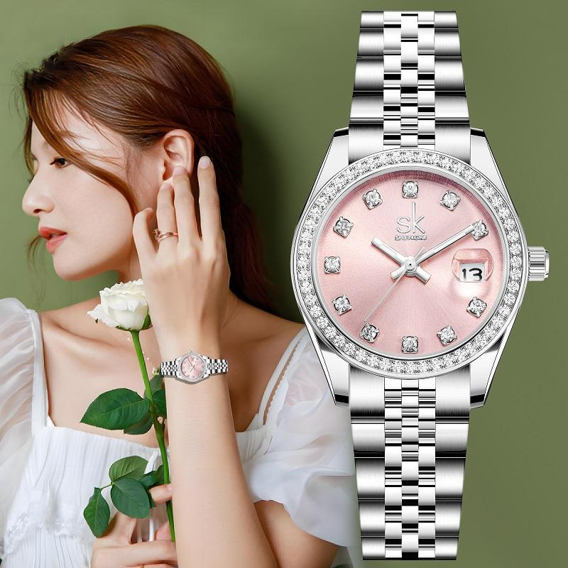 Luxury Watch Diamond - UTHAI CQ484 Modieus dameshorloge, lichte luxe