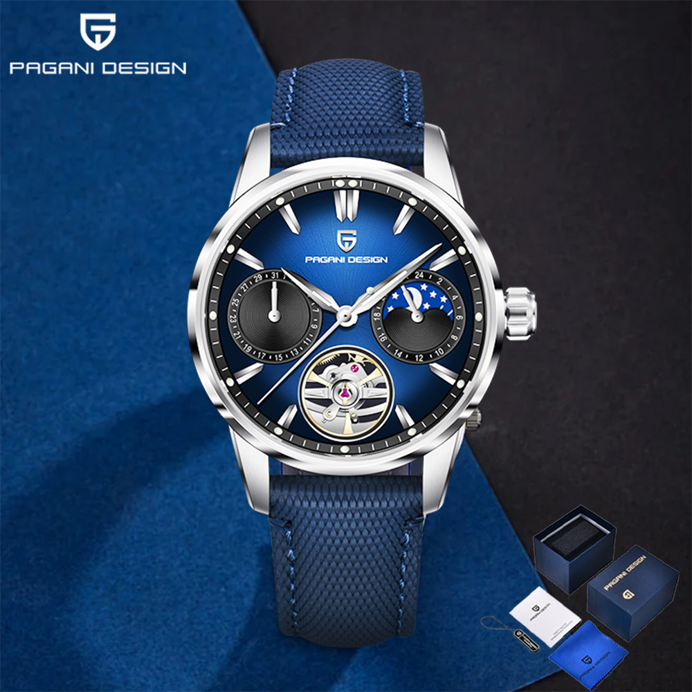 Luxury Watch Leather - 2025Pagani ontwerp Tourbillon Luxe herenhorloge Geschenkdoos