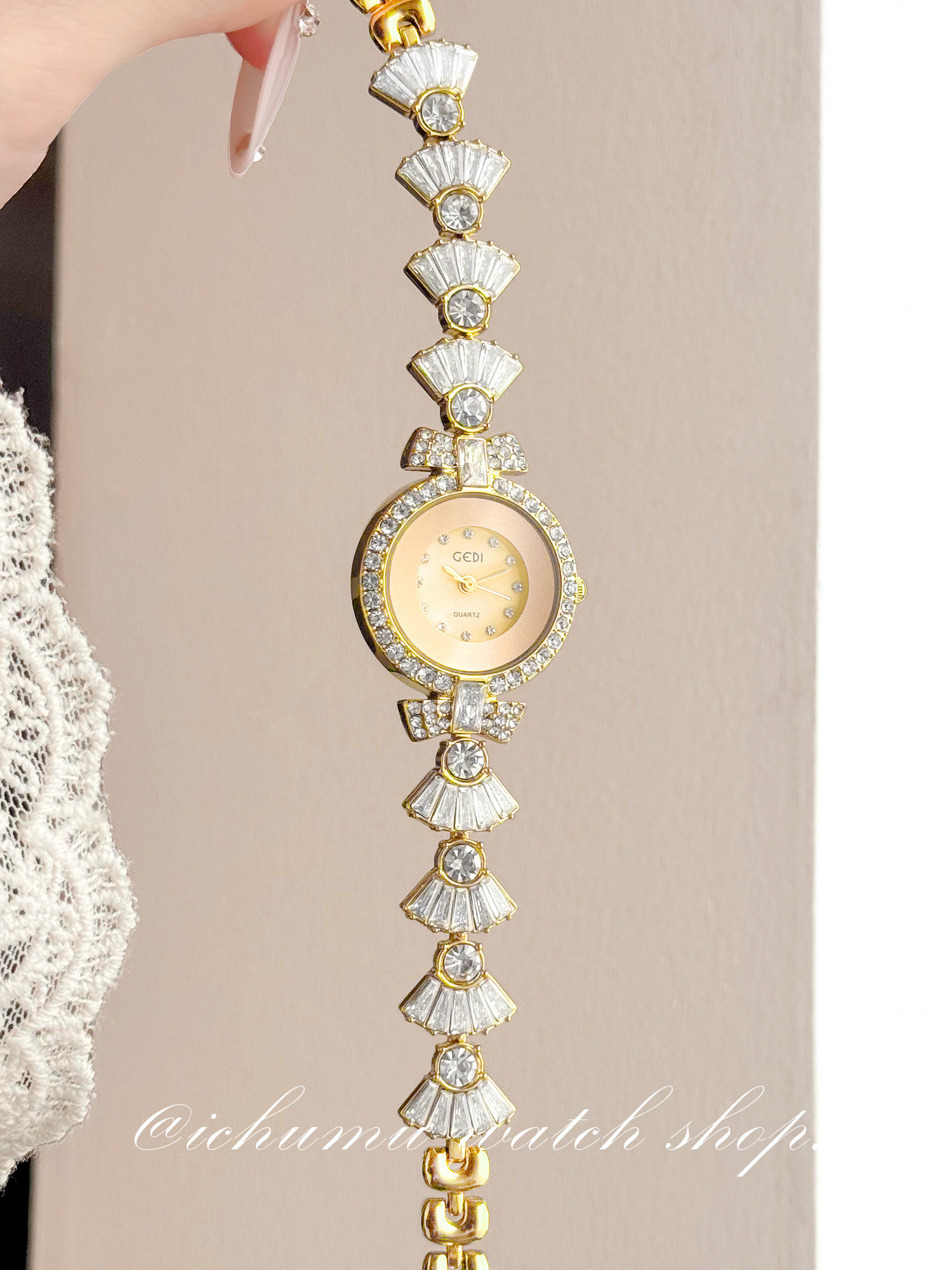 Luxury Watch Leather - Zeemeermin dameshorloge Licht luxe niche diamanten