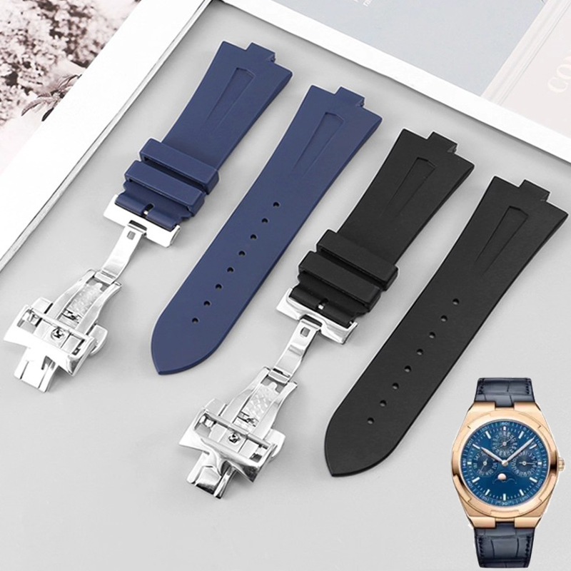 Luxury Watch Vacheron Constantin - Rubber Horlogeband Voor Vacheron Constantin Overseas