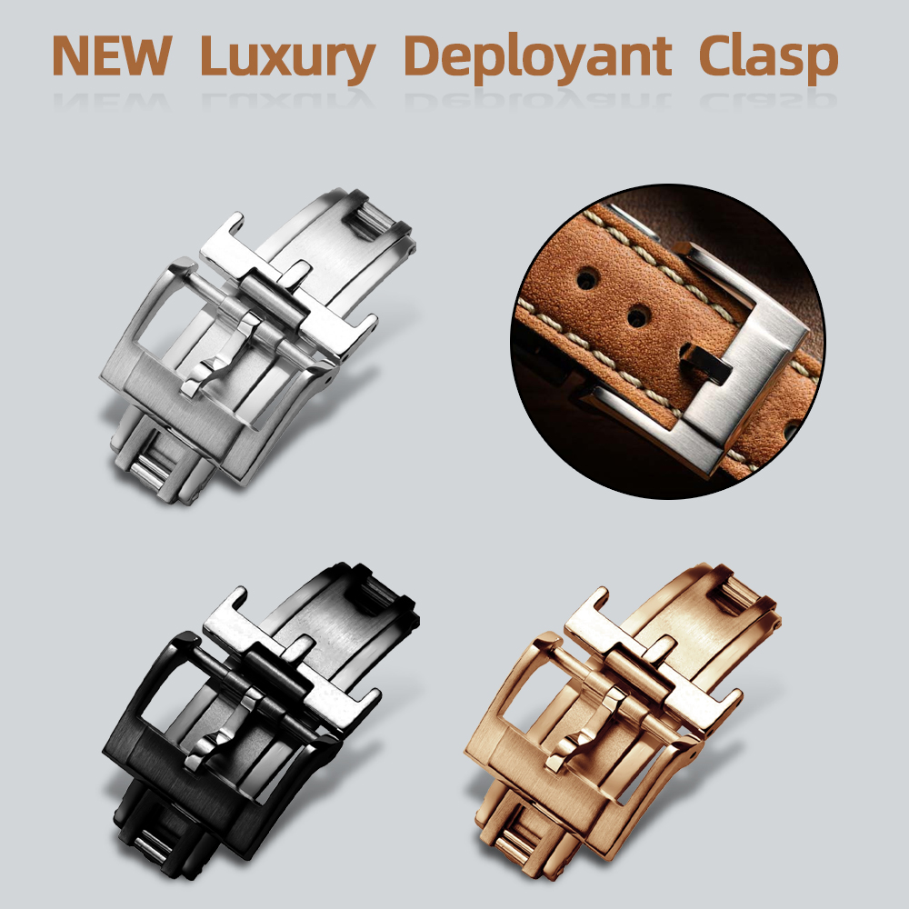 Luxury Watch Straps - NIEUWE Luxe Implementatiegesp 16mm 18mm 20mm