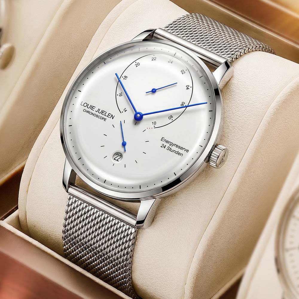 Luxury Watch On Sale - LOUIEJUELEN Nieuw heren quartzhorloge Dubbelgebogen wijzerplaat