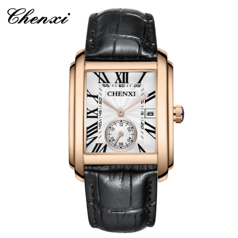 Luxury Watch Manufacturers - CHENXI 8216 Mode Klassieke Vierkante Bruine