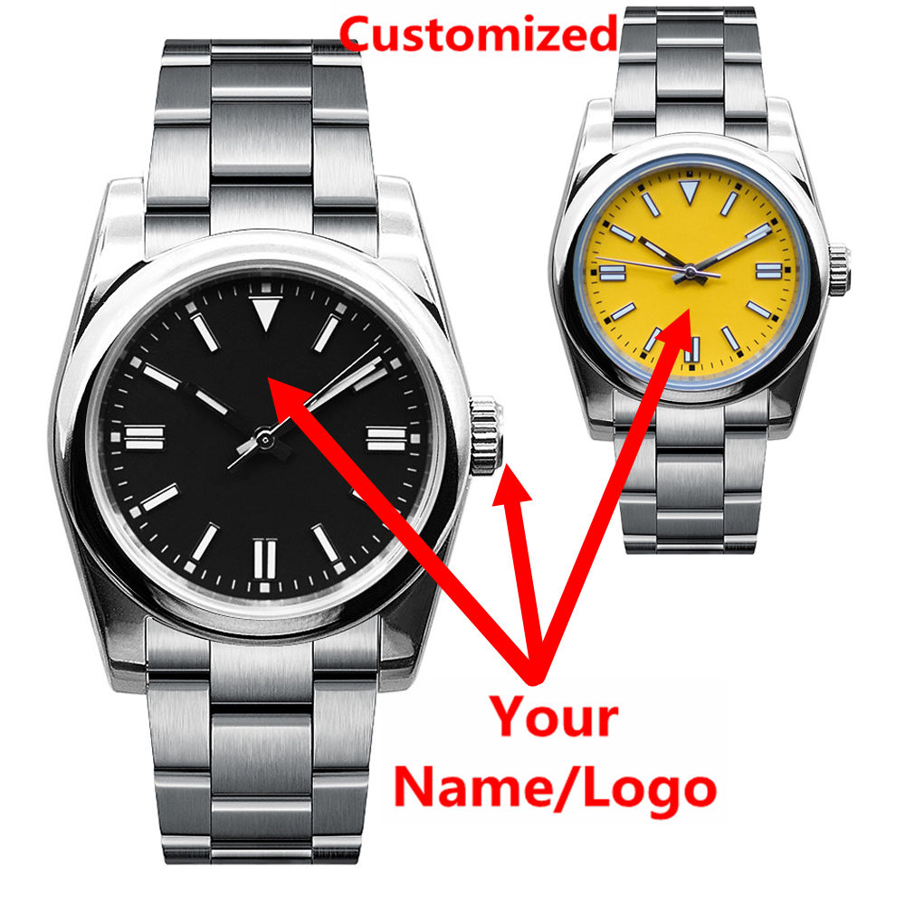 Luxury Watch Straps - Aangepast logo herenhorloge saffier luxe NH35/miyota
