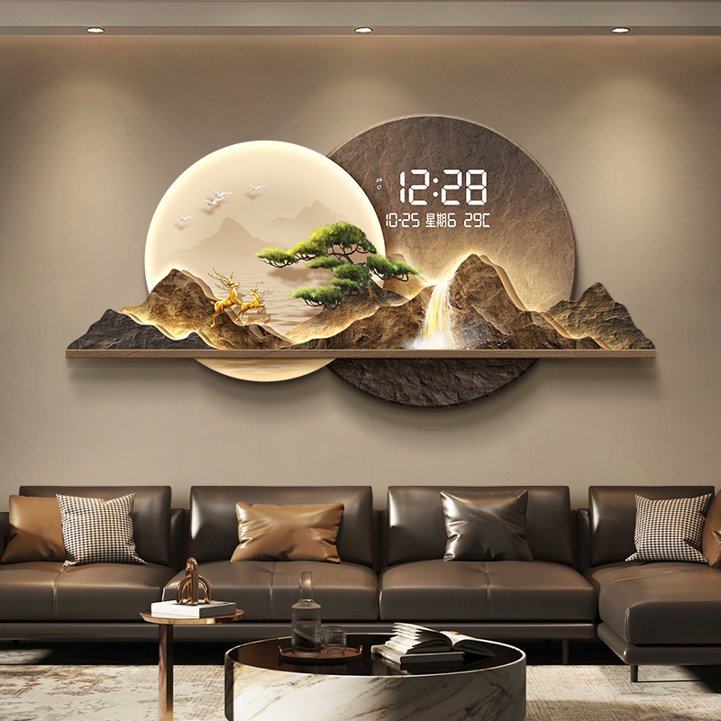 Luxury Watch House - Modern Scandinavisch wandhorloge Digitaal luxe groot
