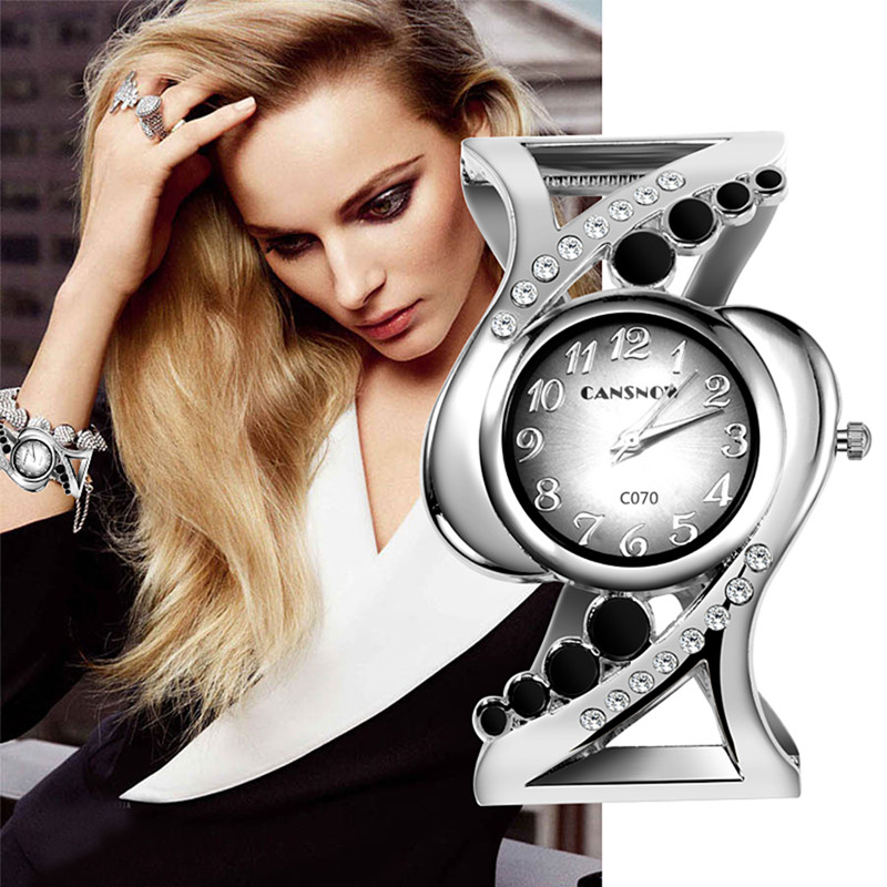 Luxury Watch Diamond - Vrouwen Bangle Horloge Crystal Luxe Dames