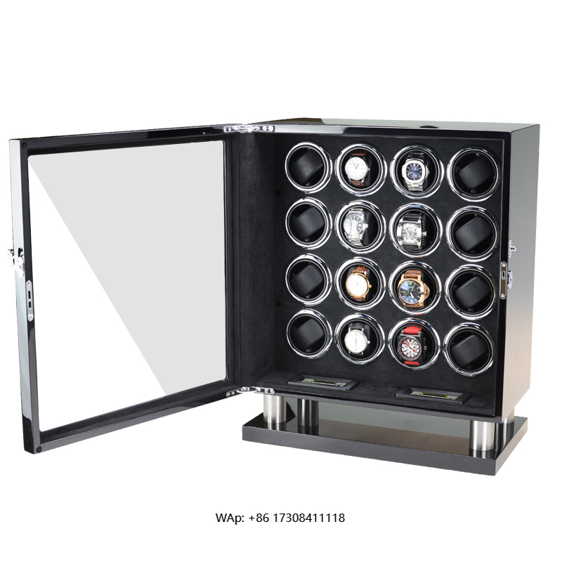Luxury Watch Storage - Luxe automatische horlogewinder kluis houten horlogedoos