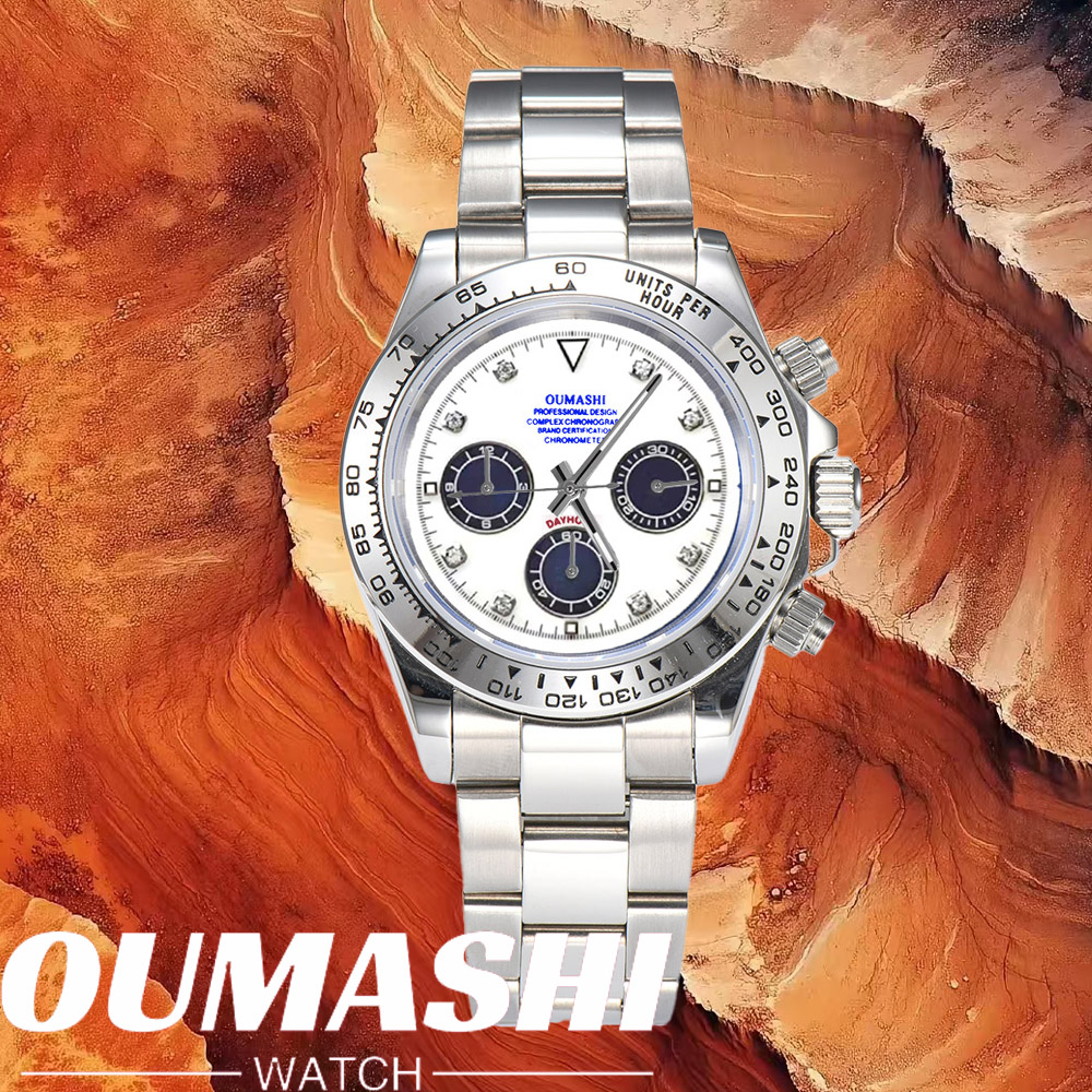 Luxury Watch Leather - Luxe VK63 horloges met saffierglas, 316L