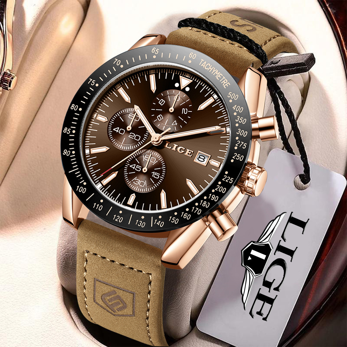 Luxury Watch Leather - LUIK Lederen Horloges Mannen Mode Zakelijk