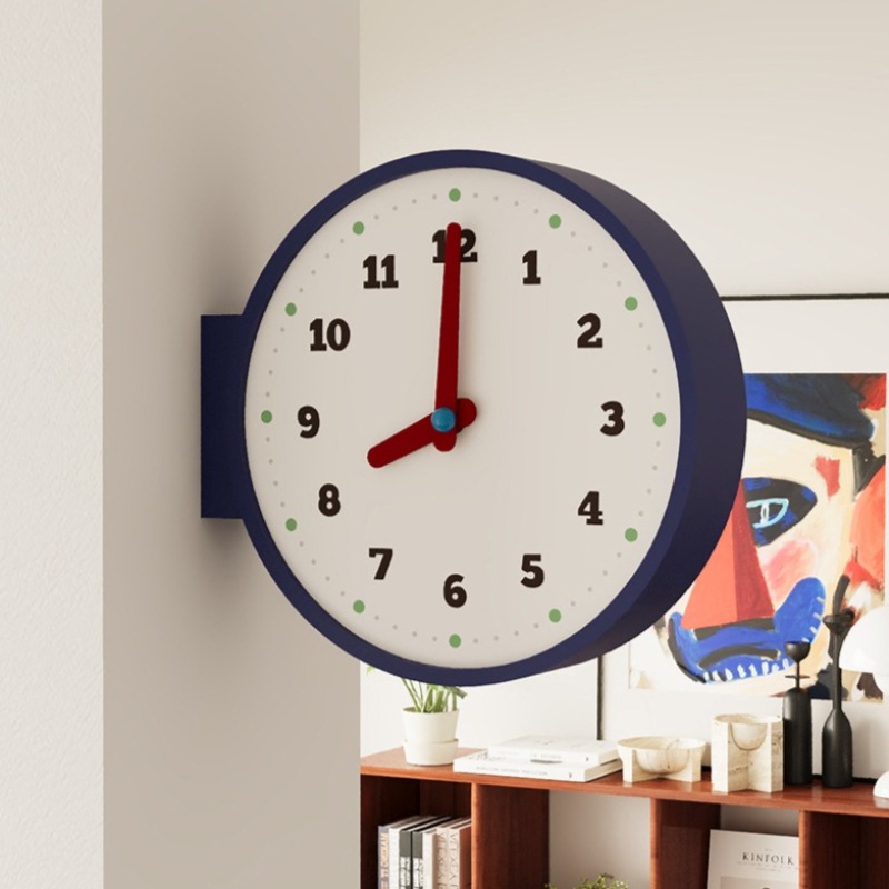 Luxury Watch House - Dubbelzijdige wandklok hoek woonkamer vintage wandklokken