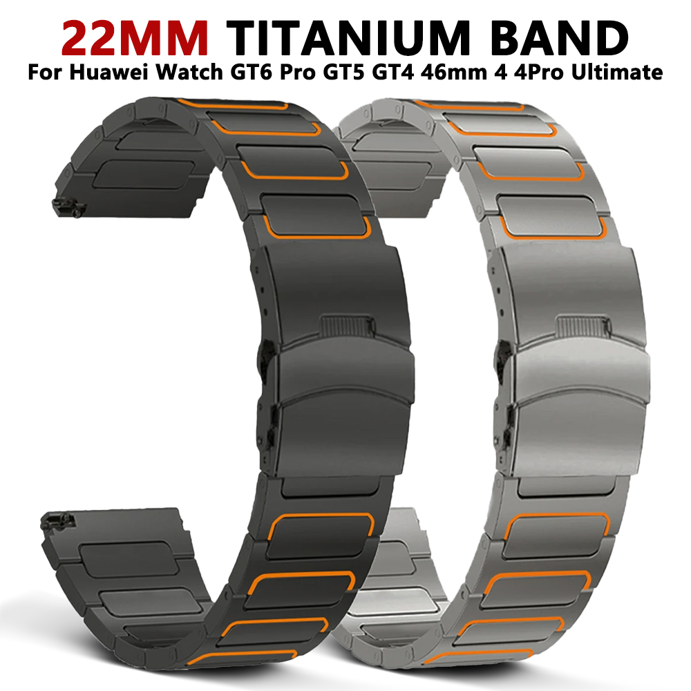 Luxury Watch Galaxy - 22 mm luxe titanium band voor