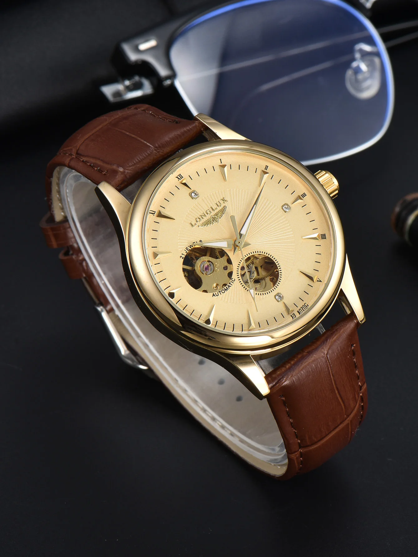 Luxury Watch On Sale - LONGLUX Automatisch Horloge Elegante Stijl Groothandel