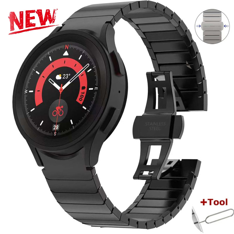Luxe titaniumkleurige band voo - Luxury Watch Galaxy recensie en prijs