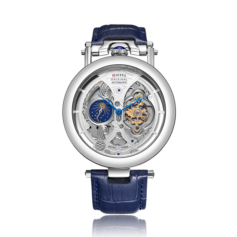 DIFFUL Luxe grote skelet wijze - Tourbillon Movement Watch recensie en prijs