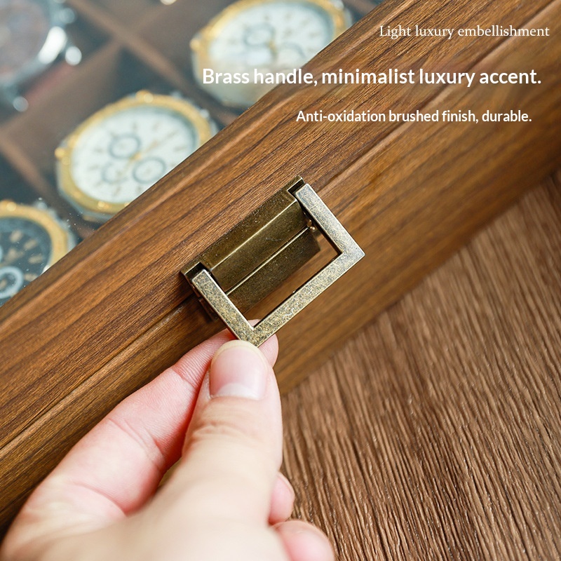 Zwart walnoothouten horloge-op - Luxury Watch House recensie en prijs