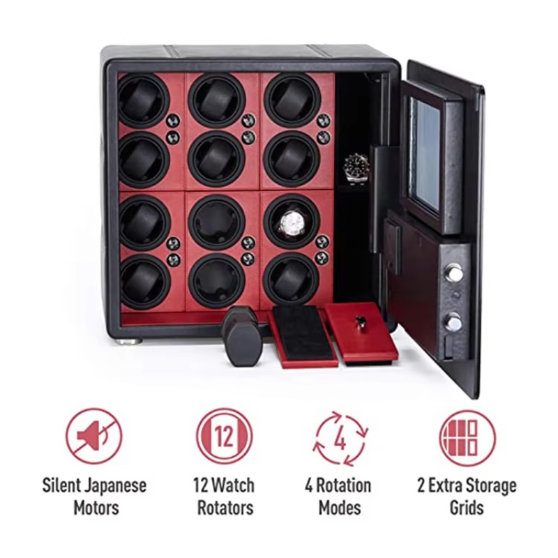 Luxe horlogewinderdoos met 12  - Luxury Watch Storage recensie en prijs