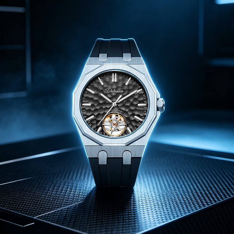 Heren Octagon Hollow Tourbillo - Tourbillon Movement Watch recensie en prijs