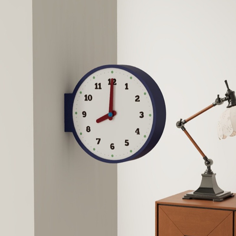 Dubbelzijdige wandklok hoek wo - Luxury Watch House recensie en prijs